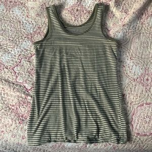 Green Striped Tank Top
